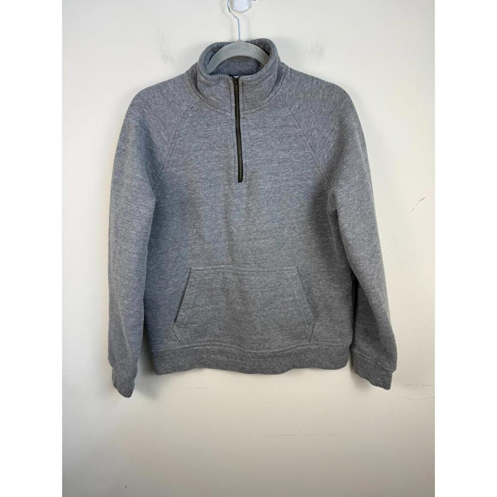 Flint and Tinder 10-Year Quarter Zip Sweatshirt Small Light‎ Gray Pullover